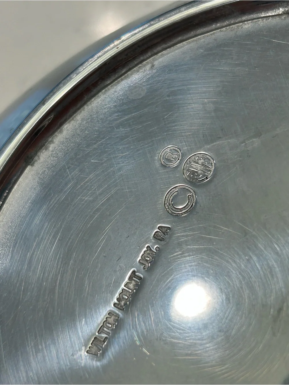 Wilton Mount Joy Pewter Serving Bowl